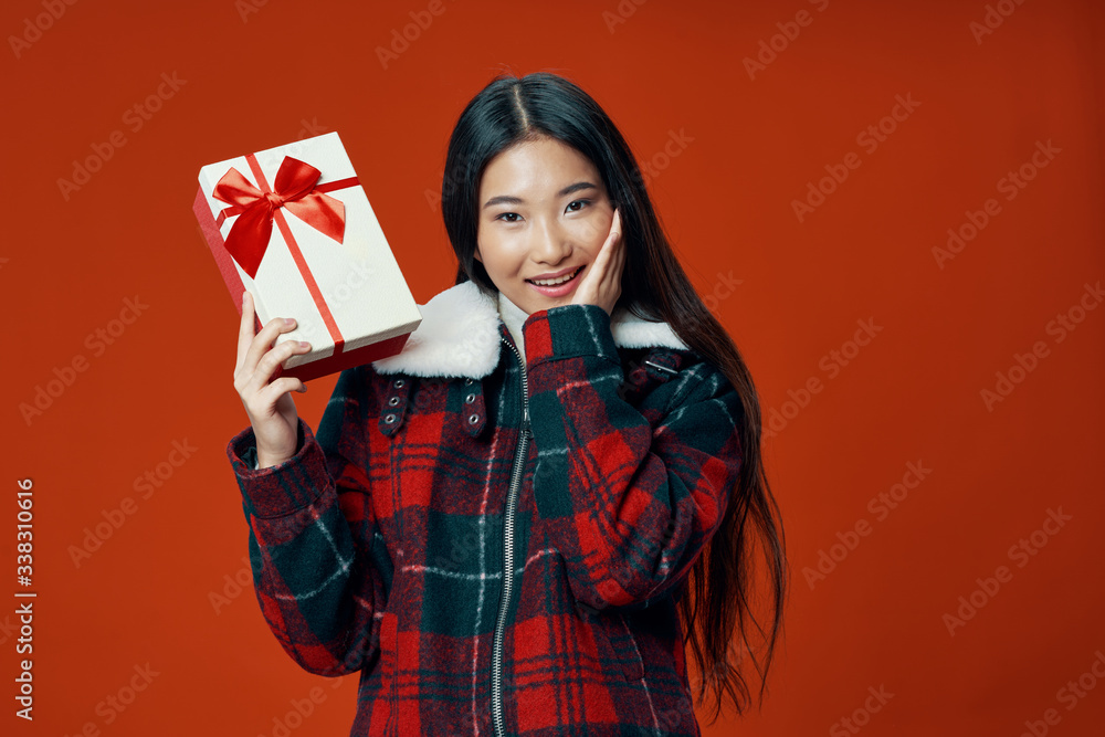 young woman with shopping bags