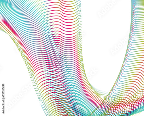 Abstract background blend wave line design for Wallpaper, Banner, Background, Card, Book Illustration, landing page