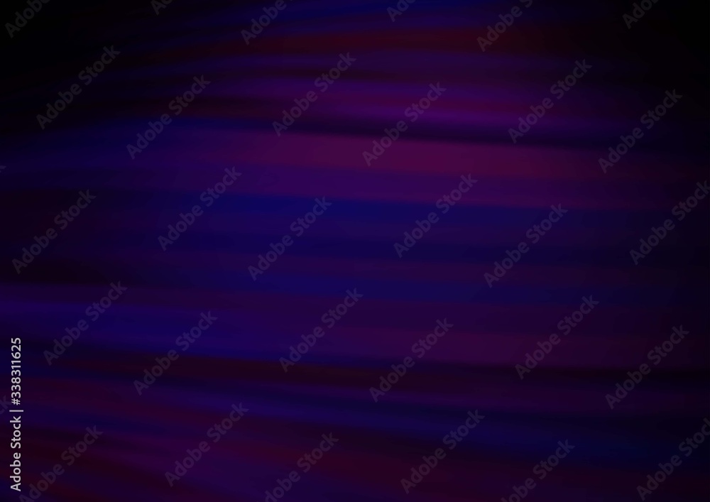 Dark Purple vector background with bent ribbons. Brand new colored illustration in marble style with gradient. Brand new design for your ads, poster, banner.