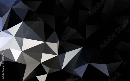 Dark BLUE vector blurry triangle pattern. Colorful illustration in abstract style with gradient. Completely new design for your business. © Dmitry