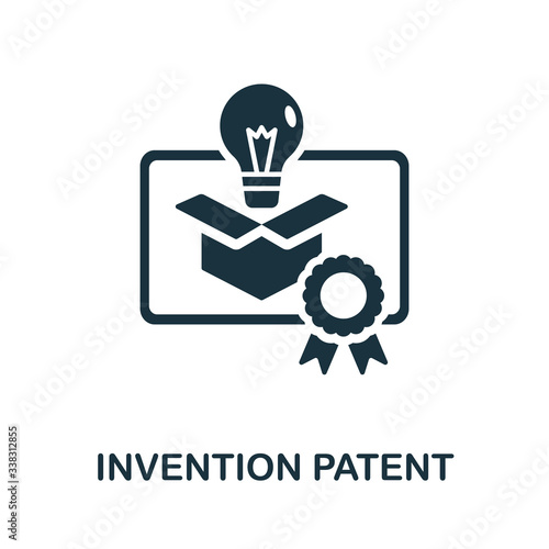 Invention Patent icon. Simple illustration from digital law collection. Creative Invention Patent icon for web design, templates, infographics and more