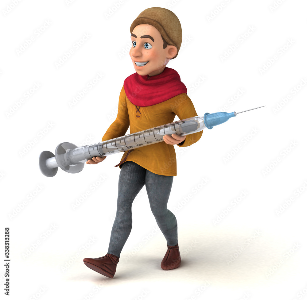 3D Illustration of a medieval historical character 3D Illustration of a medieval historical character