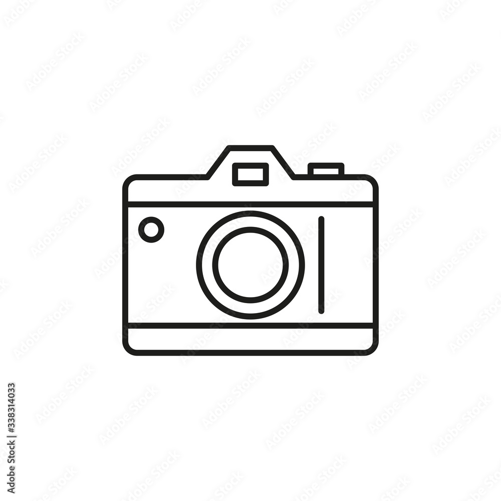 Camera icon vector on white background Camera icon vector on white background