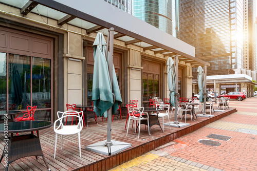 Photography Shanghai Bund outdoor bar coffee bar