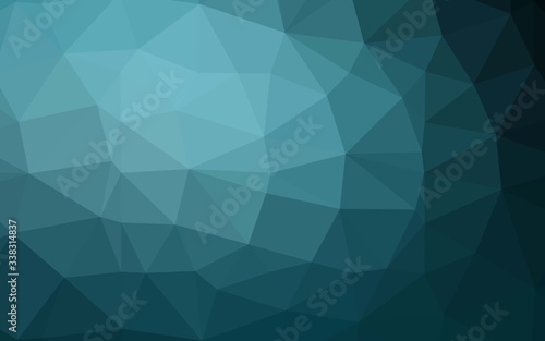 Light BLUE vector shining triangular template. An elegant bright illustration with gradient. Brand new style for your business design.
