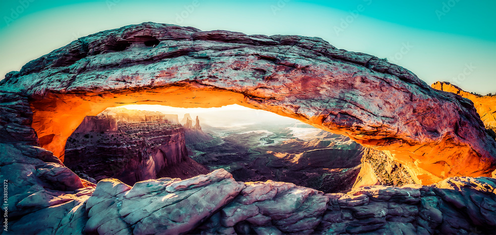 Mesa arch,Canyonland National park  when sunrise,Moab,Utah,usa..