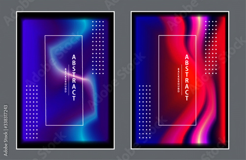 Abstract hologram fluid design element.
