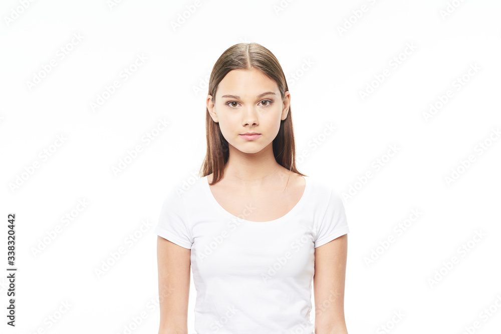 Beautiful Woman Lifestyle Studio Model Isolated Background Beautiful Woman Lifestyle Studio Model Isolated Background