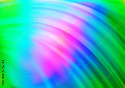 Light Multicolor, Rainbow vector pattern with lamp shapes. Shining illustration, which consist of blurred lines, circles. The template for cell phone backgrounds.