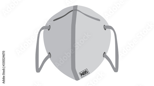 Mask, Face nose mouth virus mask, Vector.