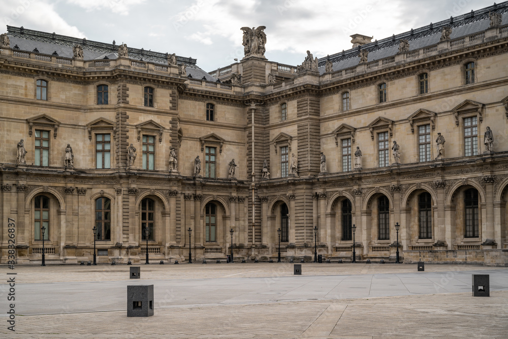 Fototapeta premium View of the Louvre Museum, Paris - France