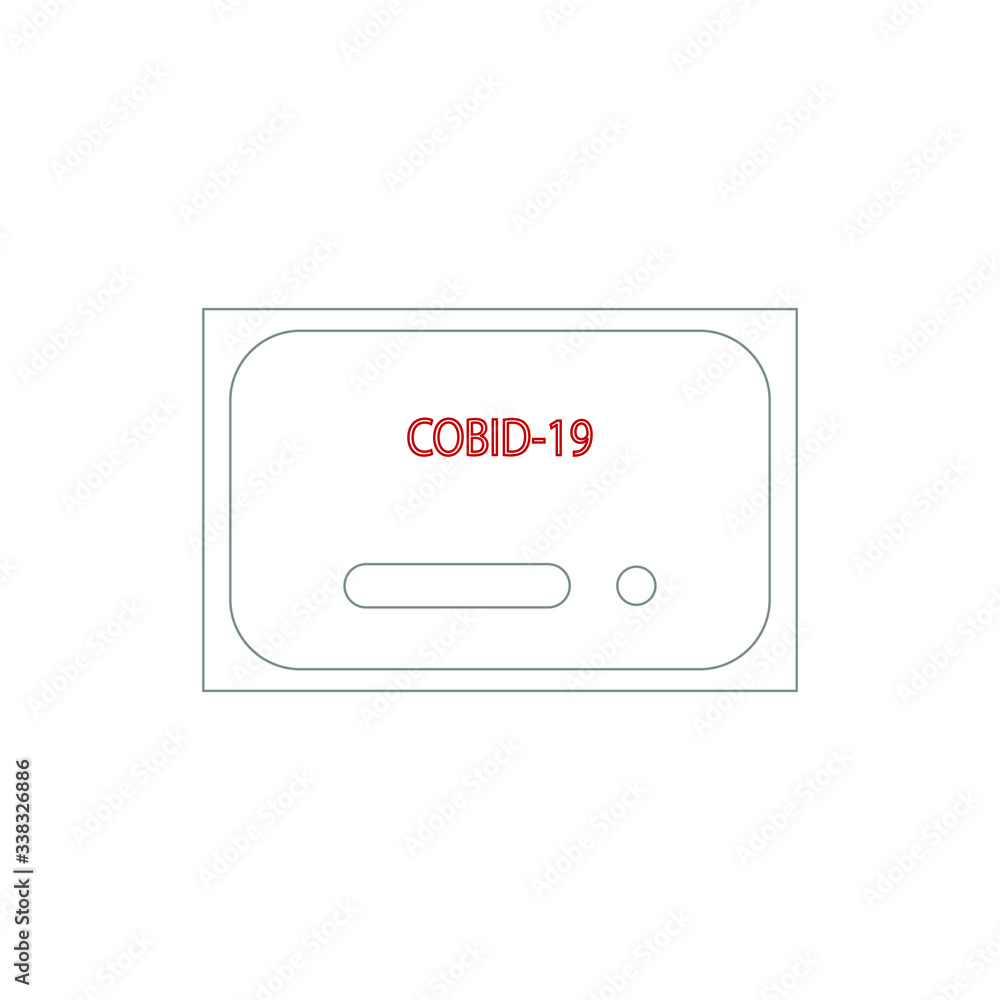 test for covid-19. Vector illustration for web and mobile design. test for covid-19. Vector illustration for web and mobile design.