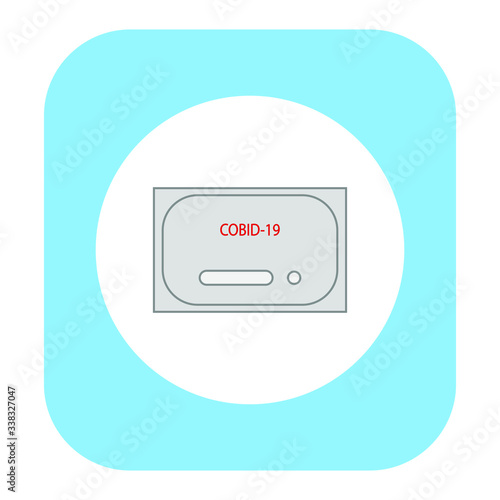 test for covid-19. Vector illustration for web and mobile design.