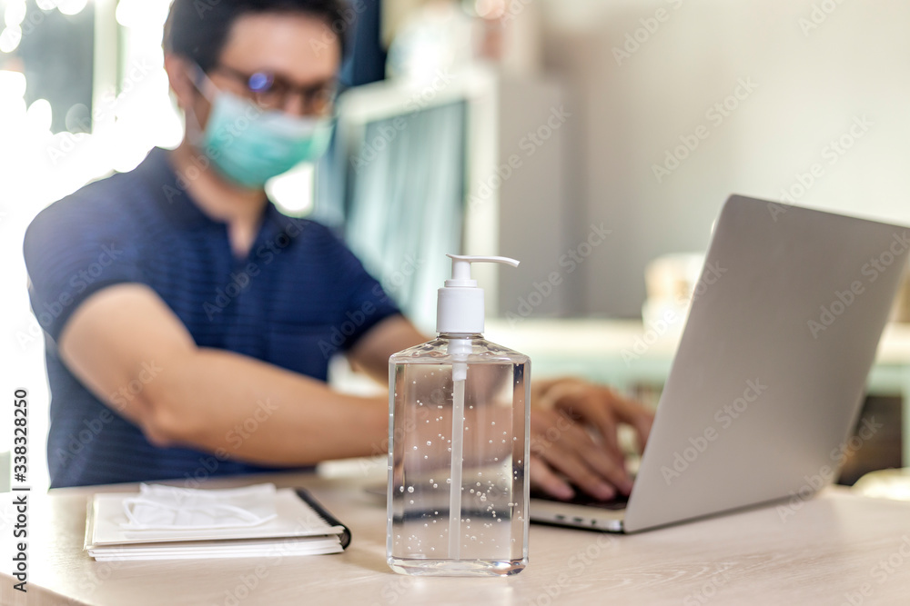 using hand sanitizer gel cleaning hands work from home using hand sanitizer gel cleaning hands work from home