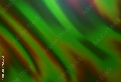 Light Green vector background with lamp shapes.