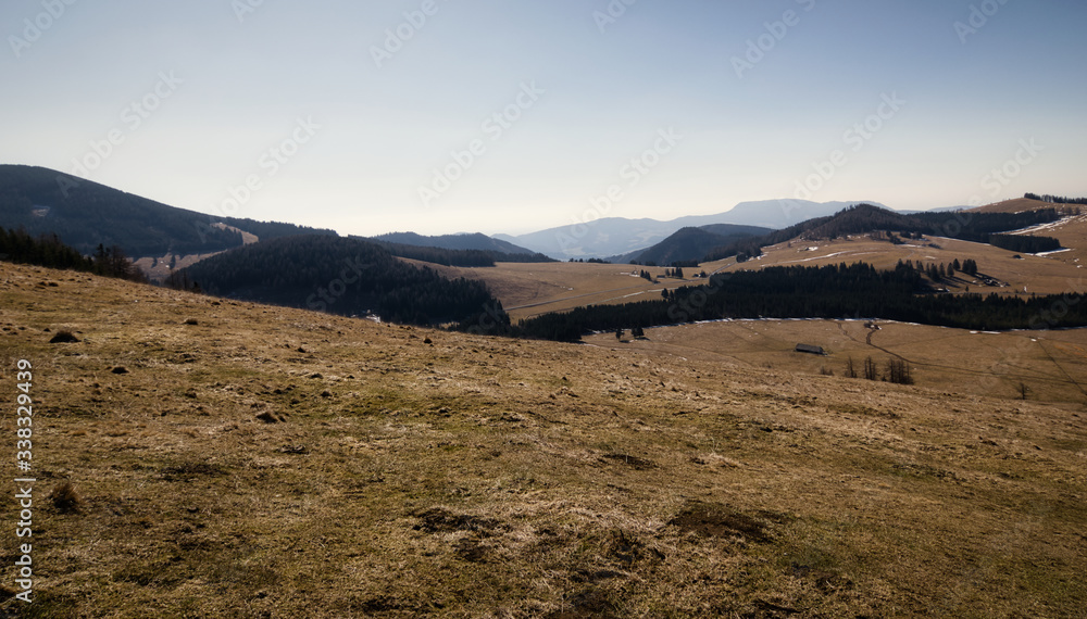 landschaft, berg, himmel, wüste, natur, berg, hills, feld, gras, hills, panorama, cloud, 