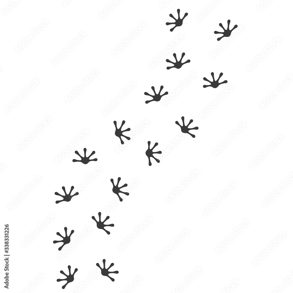 gecko footprint vector illustration design gecko footprint vector illustration design