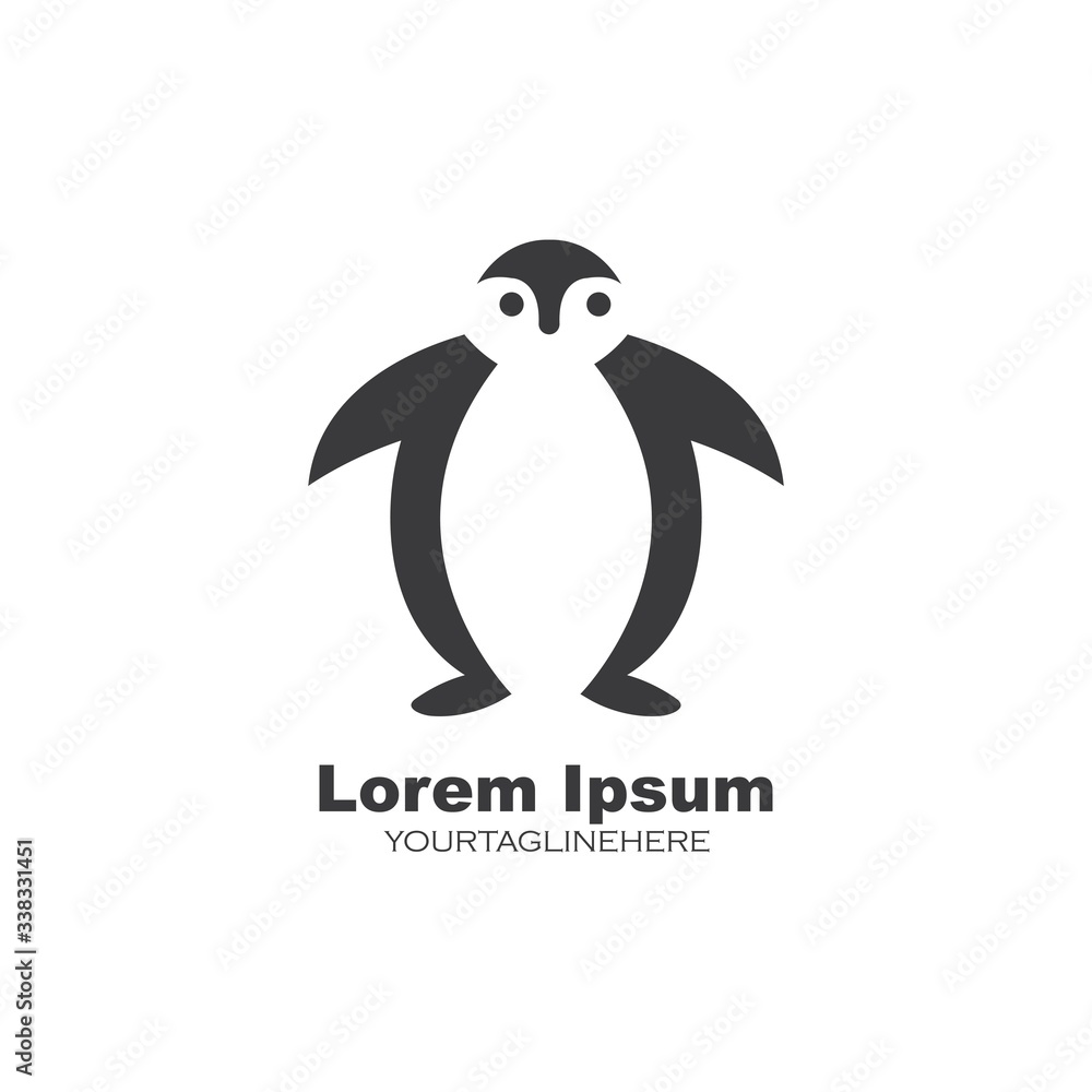 Obraz premium penguin vector illustration design