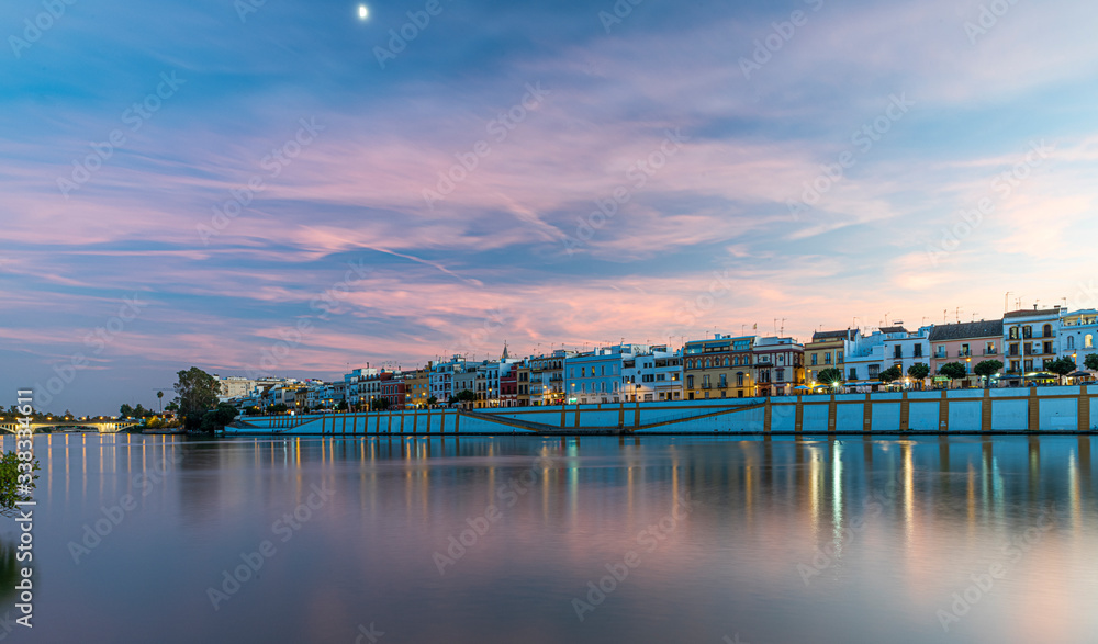 Obraz premium Atardecer,noche,sol,mar,playa,barco,rio,