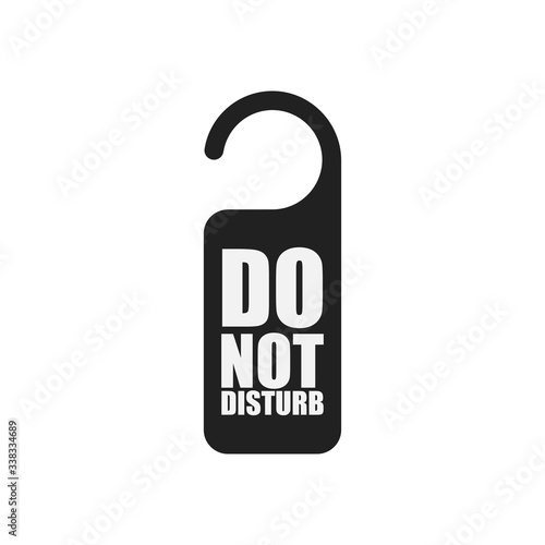 Do not disturb icon.  Template vector illustration. Door flat vector