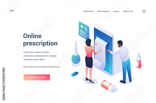 Convenient service for getting online prescription on website