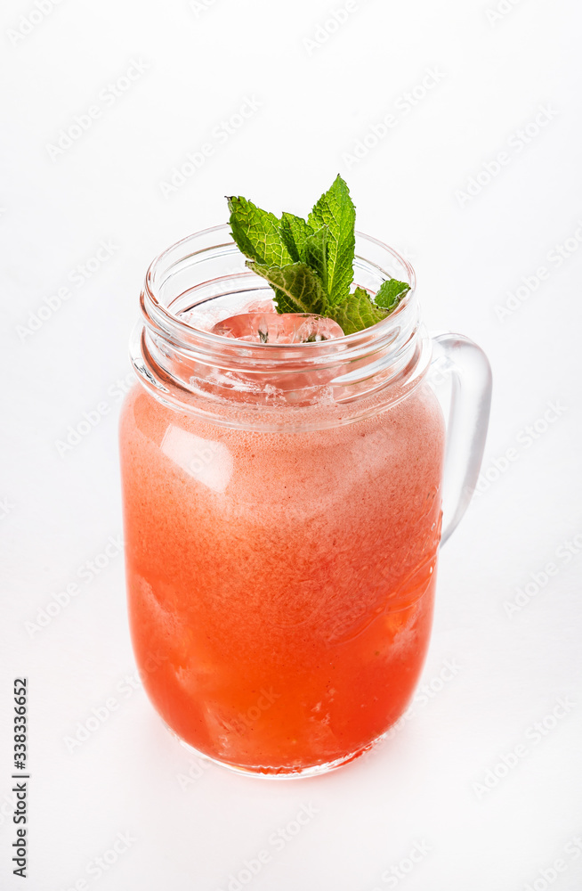 summer lemonade on the white background summer lemonade on the white background