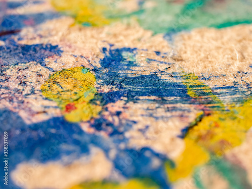 Abstract paint splatter