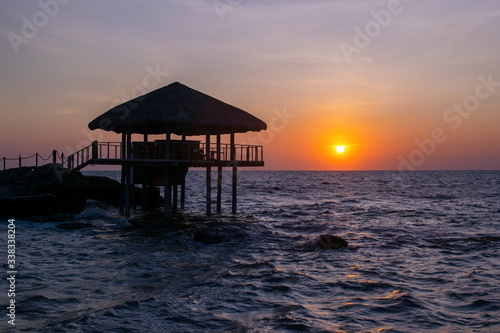 Sunset in paradise resort Vietnam