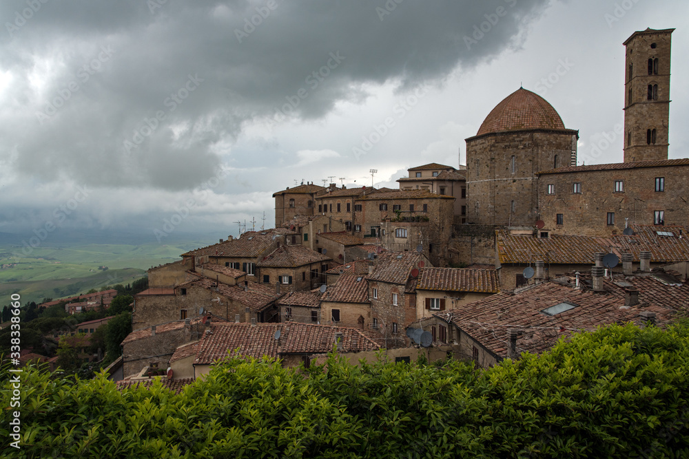 Vue générale de Volterra, Toscane, Italie