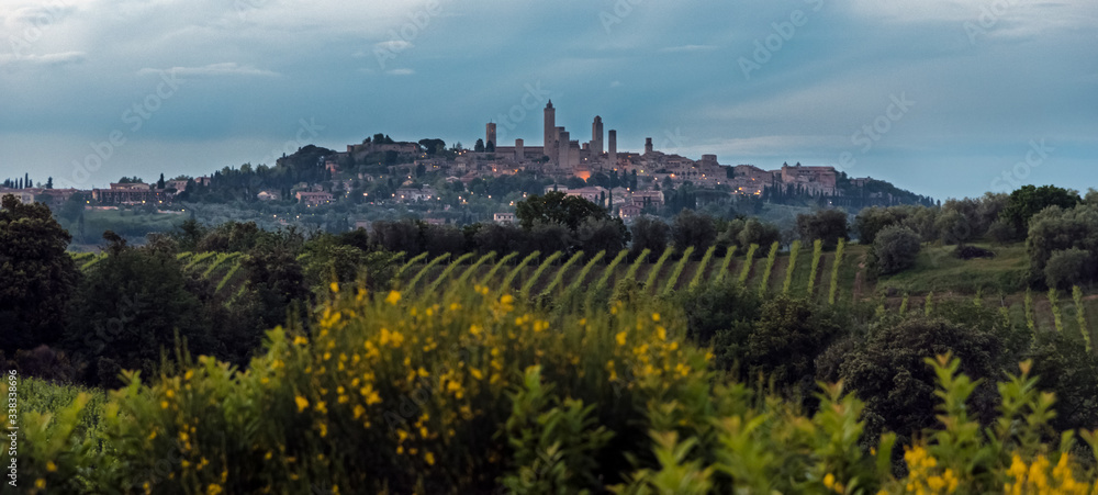 Vue générale de San Gimignano, Toscane, Italie