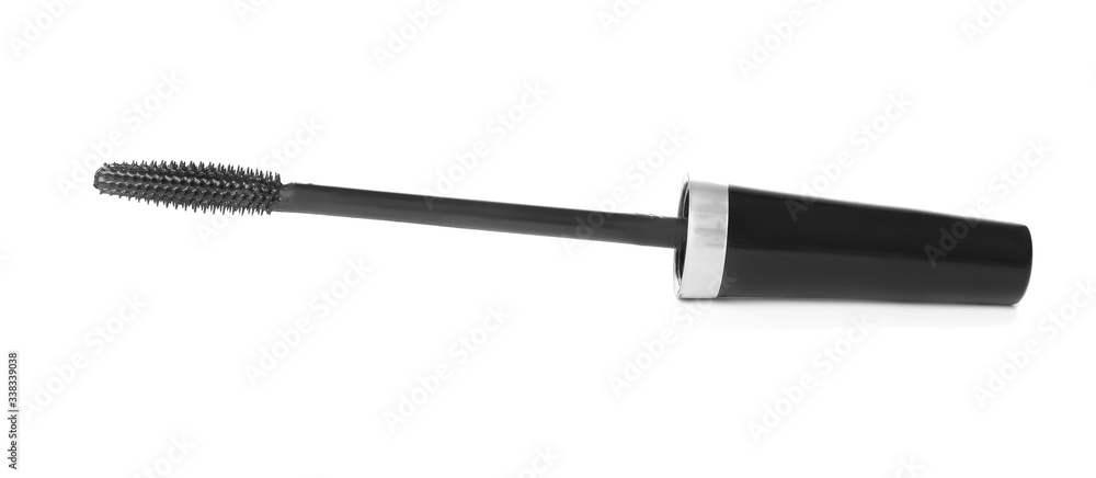 Black mascara on white background Black mascara on white background
