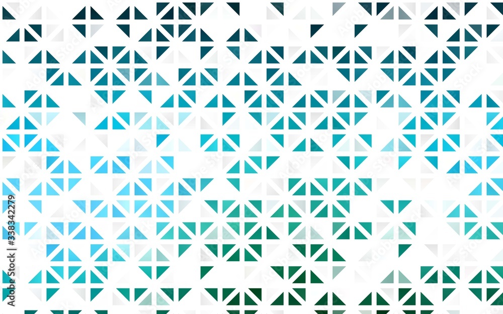 Light Blue, Green vector seamless template with crystals, triangles. Glitter abstract illustration with triangular shapes. Pattern for design of fabric, wallpapers. Light Blue, Green vector seamless template with crystals, triangles. Glitter abstract illustration with triangular shapes. Pattern for design of fabric, wallpapers.