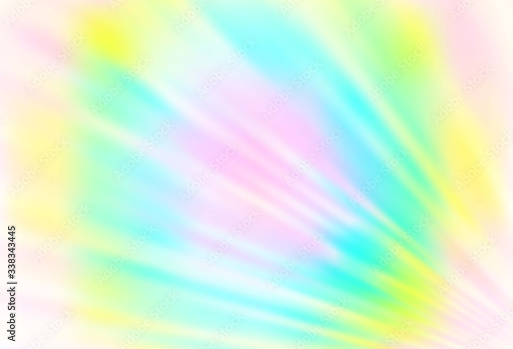 Light Multicolor, Rainbow vector pattern with narrow lines.