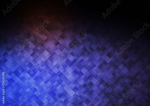 Dark Blue, Red vector backdrop with rectangles, squares. Beautiful illustration with rectangles and squares. Pattern can be used for websites.