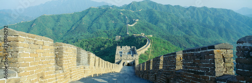 The Great Wall at Mutianyu in Beijing in Hebei Province  People s Republic of China