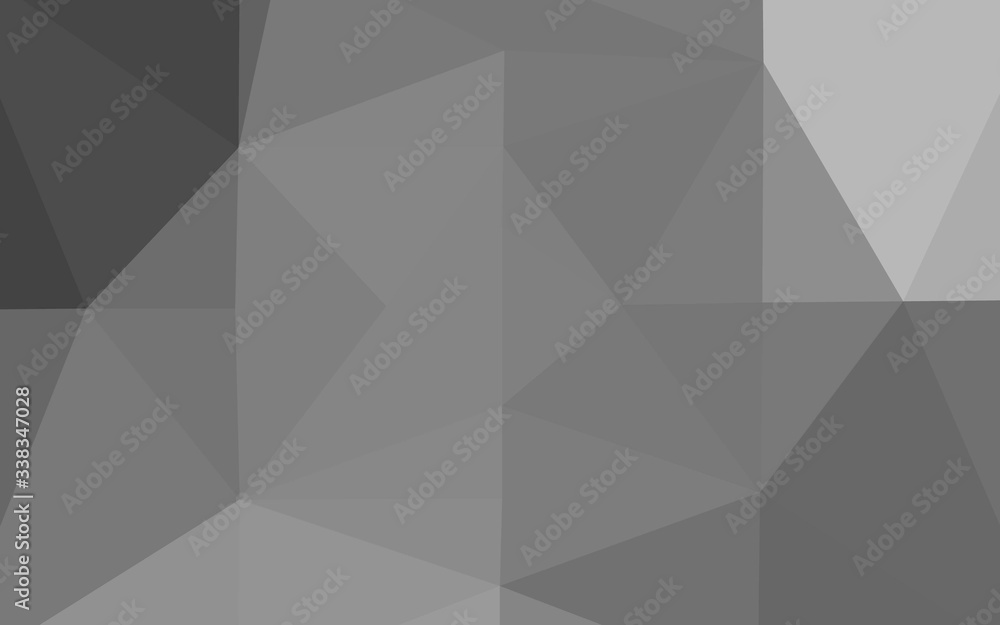 Light Silver, Gray vector shining triangular background. Triangular geometric sample with gradient. Triangular pattern for your business design. Light Silver, Gray vector shining triangular background. Triangular geometric sample with gradient. Triangular pattern for your business design.