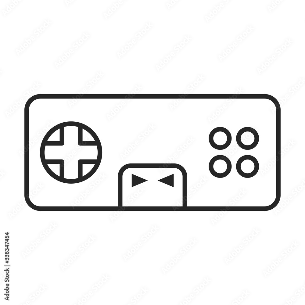 Game of joystick vector icon.Outline vector icon isolated on white background game of joystick. Game of joystick vector icon.Outline vector icon isolated on white background game of joystick.