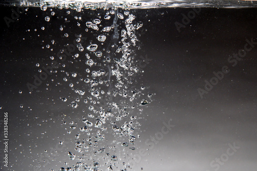 Obraz na plátne Bubbles and splash of water