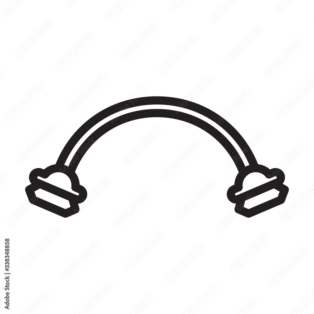 Jewel for pierced vector icon.Outline vector icon isolated on white background jewel for pierced . Jewel for pierced vector icon.Outline vector icon isolated on white background jewel for pierced .