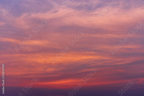 Low Angle View Of Dramatic Sky During Sunset © Sitthipong