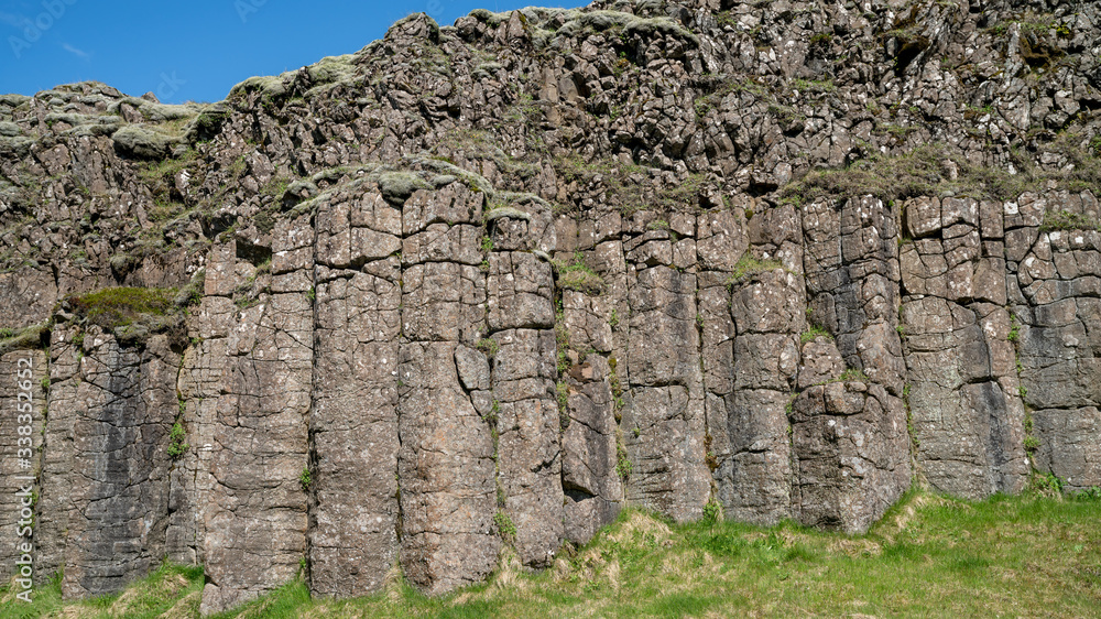 Dwarfed Column Dverghamrar sea eroded basaltic columns also known as the Dwarf Rocks ...