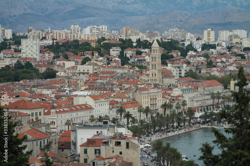 Chorwacki Split w lecie - panorama