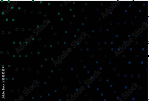 Dark BLUE vector backdrop with dots.