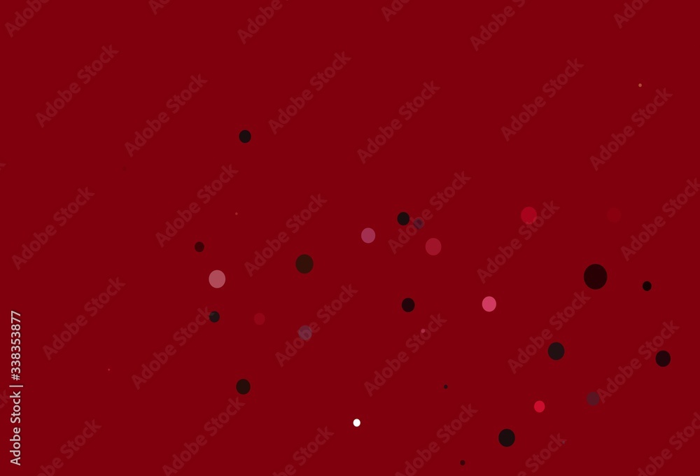 Light Red, Yellow vector layout with circle shapes. Light Red, Yellow vector layout with circle shapes.