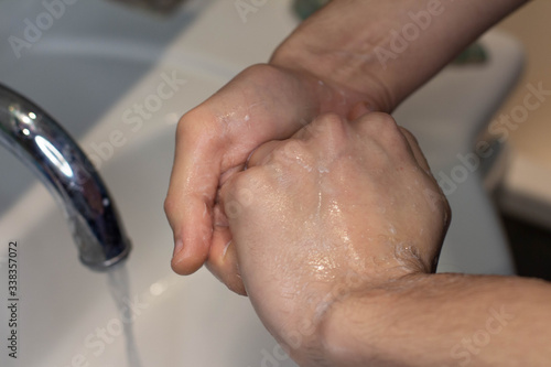wash hands corona virus covid-19 soap water medicine safety