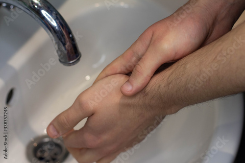 wash hands corona virus covid-19 soap water medicine safety