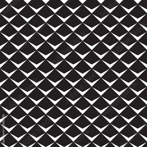 Seamless abstract geometric pattern. Black and white.