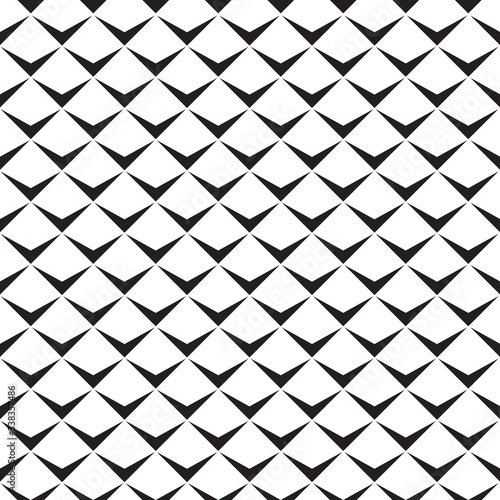 Seamless abstract geometric pattern. Black and white.
