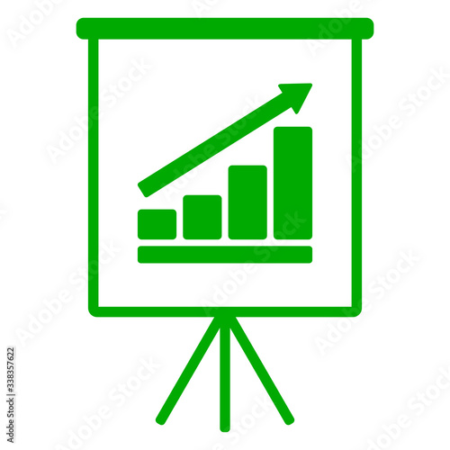 Diagramm und Flipchart