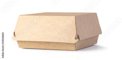 brown unlabeled paper food box